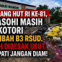 JELANG HUT RI KE-81, MASOHI MASIH DIKOTORI LIMBAH B3 RSUD